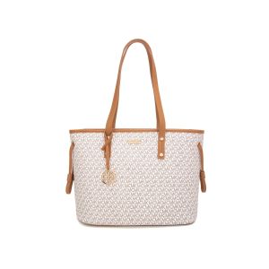 MKMC Totebag Wanita Medium Tas Bahu Kulit Monogram Resleting Tas Jinjing Shoulder Bag Kondangan Pesta Casual Elegant Multifungsi Travel Bag Make Up Terbaru Hand Bag Motif Fashion Kuliah Kekinian AestheticCOD