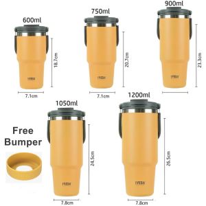 Thermal Tumbler Flask Water Bottle Car Cup Vacuum Insulated Bottle Stainless Steel Coffee Cup