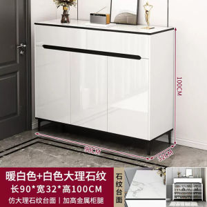 Shoe Cabinet Home Against The Wall With Feet Entryway Cabinet Building Balcony Storage Shoe (BI)