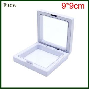 Fitow White Transparent Suspension Display Cases Jewelry Box Necklace Storage Holder