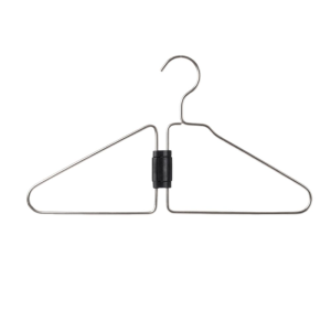 GEMMA Portable Foldable Metal Hangers Stainless steel Non-Slip Collapsible Clothes Space Savers Organizer Storage Adjustable Space Saving Hangers For Closet