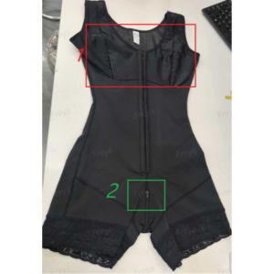 Post Surgery Shapewear Compression Slimming Girdle Double Layer in Tummy Open Crotch