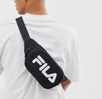 Fila Bum Bag Black with White Wordings Lazada Singapore