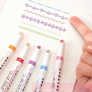 6 Color Japanese Creative Flower-shaped Marker Quick-drying Multicolor Pen Graffiti Pen Kids Gift