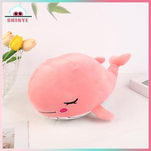 Skinye [Ready Stock] Kawayi Cute 35CM Cartoon Whale Plush Toy Soft Plush Stuffed Dolphin Doll Cushion Pillow Home Decor Kid Gift