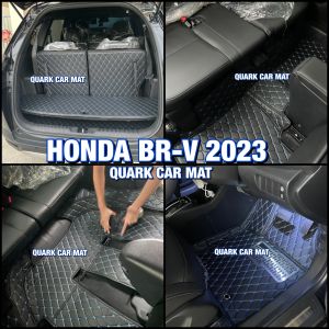 (ประกัน2ปี+แถม3) พรม6D HONDA BR-V ตรงรุ่น XPE2ชั้น เกรดหนา ของแท้ ติดตั้งง่าย (เลือกปีรถในลิงค์) - พรมรถยนต์ QUARK บีอาร์วี BRV