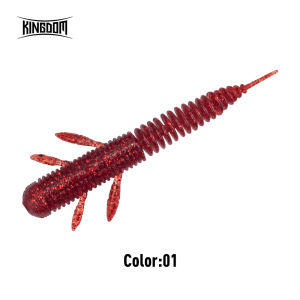 เหยื่อตกปลาคิงดอมเหยื่อแบบนิ่ม60มม. 75ก. 1.7ก. 2.7ก. อุปกรณ์ตกปลาเหยื่อแบบนิ่มตกปลาแบบลอยน้ำได้12ชิ้นเหยื่อเหยื่อตกปลาปลอมเหยื่อตกปลาหนอนอ่อน