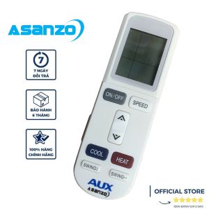 Remtoe Điều khiển điều hoà Asanzo máy lạnh chính hãng 1 chiều & 2 chiều - Hàng mới 100% [ BH đổi mới ]
