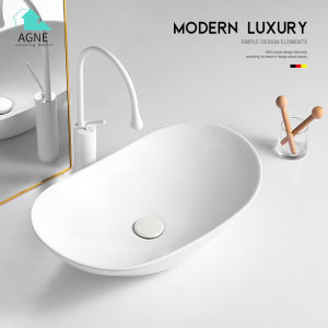 Bathroom above counter basin household balcony ceramic wash basin hotel bathroom wash basin