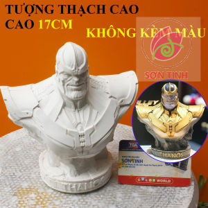 Tượng thạch cao Siêu Anh Hùng 17cm THANOS M23 (Không kèm màu) |Bé Tô Màu| Tô Tượng Nghệ Thuật