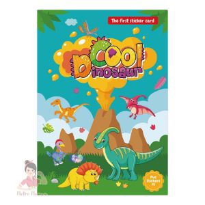 Album Stiker Anak Bahan Vinyl Reuseable / Buku Aktivitas Menempel Anak Waterproof