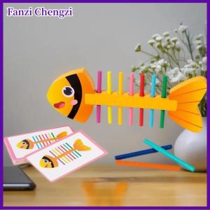 Fanzi 1 bộ bằng gỗ thanh cân bằng tốt đào tạo trò chơi câu đố đồ chơi Montessori màu sắc phù hợp với cảm giác đồ chơi cho bé trai cô gái món quà sinh nhật