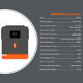 PowMr 6.2kw On-Grid/Off-Grid Hybrid Inverter 48Vdc 230VAC PV Panel Input 500vdc Pure Sine Wave Solar Inverter Built in 120A MPPT Solar Controller One-click Repair Function. 