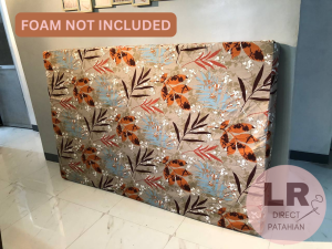 Foam Cover 3 Sides Zipper (Balot) | 2 inches thick only - Canadian Cotton (RANDOM DESIGN/COLOR)