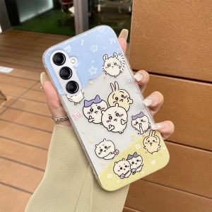 เคส Samsung Galaxy A35 A35 A15 A54 A34 5G A24 A14 4G ใหม่2024 น่ารักลาย Catoon Chiikawa ทีพียูนุ่มโปร่งใสเคสโทรศัพท์ Samsung A55 5G ฝาครอบ