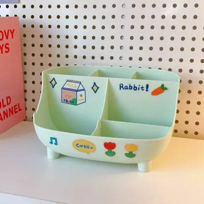 [HCM] Hộp Đựng Bút Để Bàn Lưu Trữ Văn PHòng Phẩm Tặng Kèm Sticker Dễ Thương-CA666