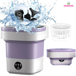 SEESAYES 12L Automatic Folding Washing Machine with Dryer Compact Mini Washing Portable Washer for Socks and Underwear with 0peso shipping fee