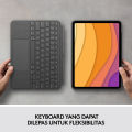 Logitech Combo Touch Keyboard Case Backlit untuk iPad Air. 
