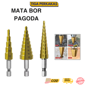 Mata Bor Pagoda 3pcs 3-12 / 4-12 / 4-20 Mata Bor Step Drill Pagoda