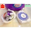 Bộ chổi lau nhà đa năng 360 độ Phú Gia mâm inox PG360-MS03. 