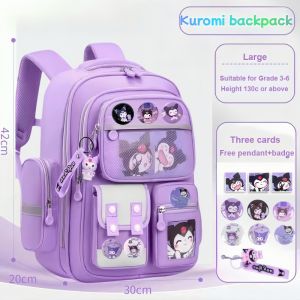 Grades 1-6 School Backpack Spine Protection Load Reduction Waterproof Backpack For Kids