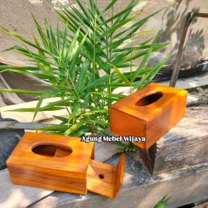 Kotak Tisu Kayu Jati Aesthetic
