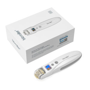 Bio Roller G5 Microcurrent Microneedling Roller Red Light Therapy EMS Facial Machine Dermaroller For Beard Hair Growth