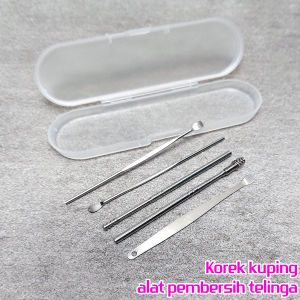 Set Pembersih Telinga Alat Korek Kuping Ear Wax Picker Stainless Steel
