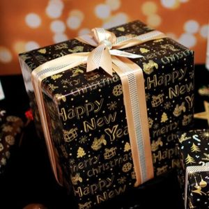 【Crazy Sales】 Merry Christmas DIY Gift Wrapping Paper Present packing paper Party decorate Christmas