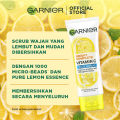 Garnier Bright Complete Brightening Facial Cleanser Scrub - 100ml (Pembersih Wajah Untuk Membersihkan & Mengangkat Sel Kulit Mati). 