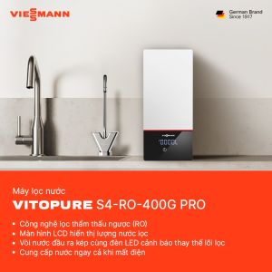 Máy lọc nước RO Viessmann Vitopure S4-RO-400G PRO 2 lõi không bình chứa với công suất lõi RO 400G