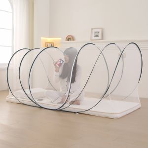 MUQZI Adjustable Travel Mosquito Net Anti Mosquito Single Folding Mosquito Net Convenient Portable Mosquito Net Bed Sleeping