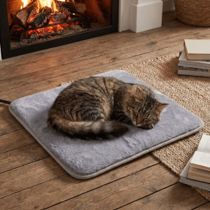 OEUVR Anti-Slip Pet Electric Blanket Warm Plush Adjustable Heated Pet Pad Energy Saving Constant Temperature Electric Heating Dog Bed Winter Warmer