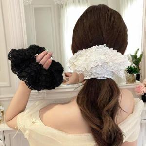 🔥🔥🔥adae Thanh Lịch Pháp Ren Rộng Scrunchie Tóc Ban Nhạc Cho Phụ Nữ Cô Gái Tóc Gắn Ban Nhạc Đầu Sợi Dây Thừng Ngọt Ngào Tóc Trang Trí Thời Trang Tóc Phụ Kiện