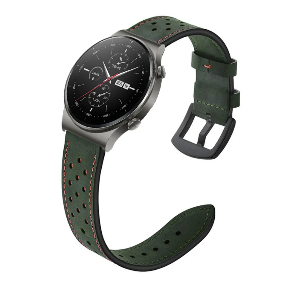Leather Watchband For Huawei Watch GT 42mm 46mm Wrist Bracelet