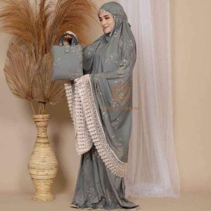 Perlengkapan Shalat - Mukena / Telekung Dewasa Gracella Series - Mukena / Telekung Dewasa Katun Rayon Premium Bordir Renda - Seserahan Mahar Pernikahan