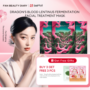 FAN BEAUTY DIARY Facial Mask Skincare Dragons Blood Lentinus Fermentation Facial Treatment Face Mask Skin Care 3 boxes