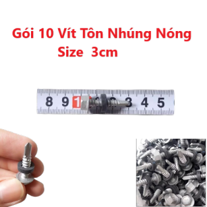 Vít Bắt Tôn Tự Khoan Mạ Kẽm Nhúng Nóng Và Long Đền Chống Thấm Các Size Lựa Chọn Gia Công Tinh Xảo Chắc Chắn Bền Bỉ