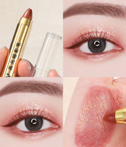 Penyorot riasan mata tanpa noda  pena ulat sutra berbaring tongkat eye shadow ujung ganda  Bayangan Mata riasan mata malas pensil eyeshadow stabilo