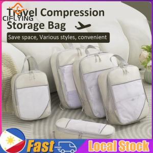 5Pcs Compressible Storage Bag with Handle Portable Luggage Storage Bag Waterproof Outdoor Hiking Camping Picnic Bag