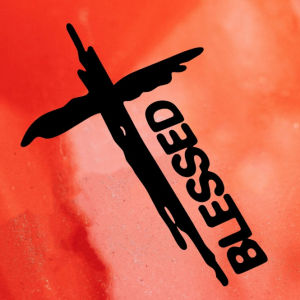 Cross Blessed God Stickers for Motor Decals Waterproof Sticker Vinyl Catholic Decal for Motorcycle