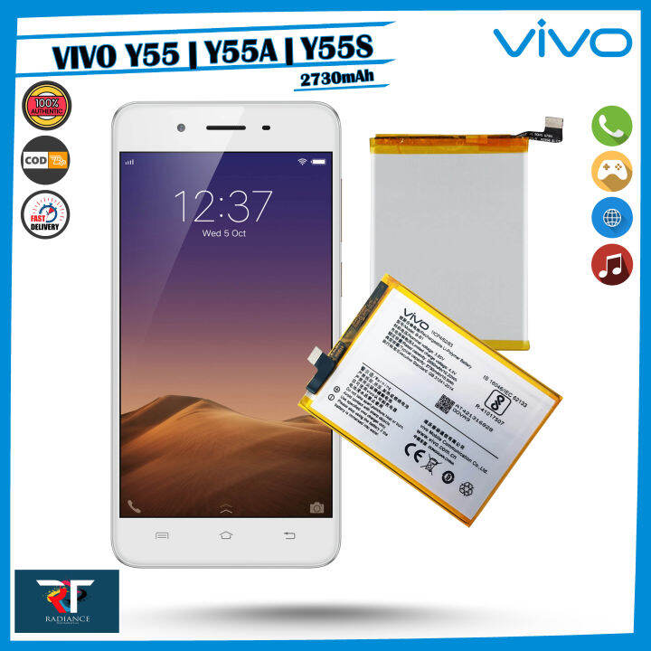 VIVO Y55 Y55A Y55S Battery 1610 (100% Original) | Model B-B1 2730mAh ...