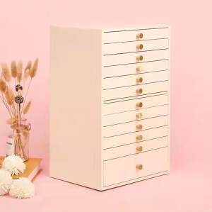 ❣️SPACEIDEAS❣️ 12 Layer Wooden with Velvet Divider Large Capacity Jewelry Box Functional Jewelry Holder Jewelry Box Jewelry Case Earring Necklace Ring Bracelet Watch Jewelry Storage Box Jewelry Organizer Box Ring Box Necklace Box Earring Box Bracelet Box