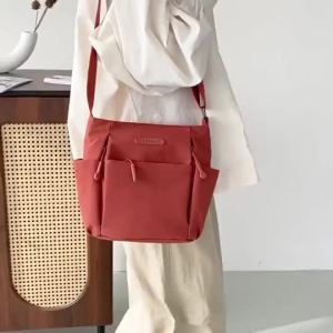 Multi-Pocket Large Capacity Shoulder Bag Sling Bag Lightweight Waterproof Nylon WomenS Travel Crossbody Bag
