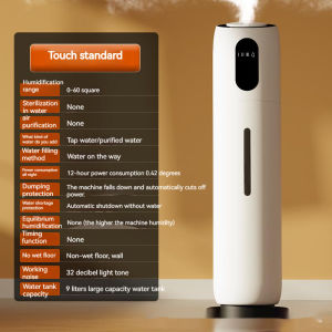 9L large capacity air purification humidifier household intelligent floor mounted silent bedroom for pregnant women and infants atomizer