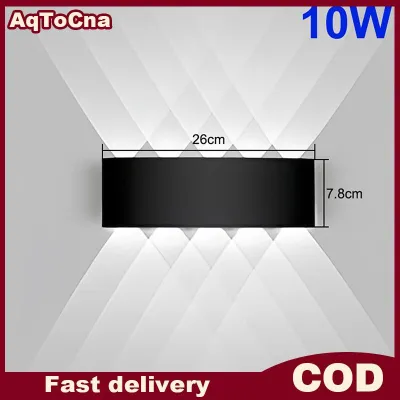 AqToCna 4W 6W 8W 10W LED Tường Ánh Sáng Ngoài Trời Không Thấm Nước Đèn Sân Vườn Nội Thất Tường Ánh Sáng Cho Phòng Ngủ Phòng Khách Hiên Chiếu Sáng