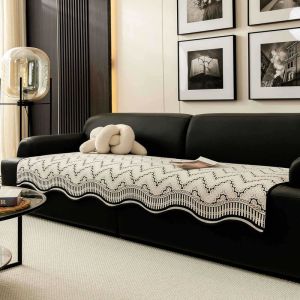 LAIPUSEN ผ้าคลุมโซฟาหรูหราสง่างามมีลวดลายเป็นเอกลักษณ์สำหรับทุกฤดูกาลสวมใส่ได้แบบสากล