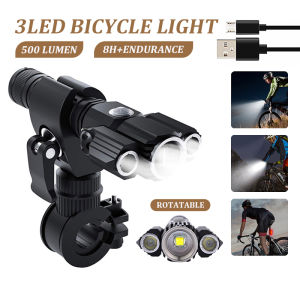 3 LED Bicycle Lamp: A Powerful & Detachable Headlight