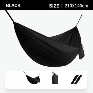 Outdoor Hanging Hammock with Storage Bag Camping Nylon Net Tree Beach Bed Endui Buaian Gantung 吊床