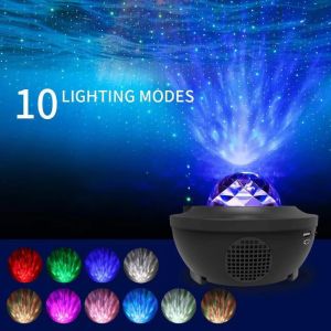 ✅ [SG Ready Stock] SDL Starry Projector Night Light with Bluetooth Speaker – LED Ambient Lamp for Bedroom Home Décor Gifts for Kids & Adults Relaxing Night light
